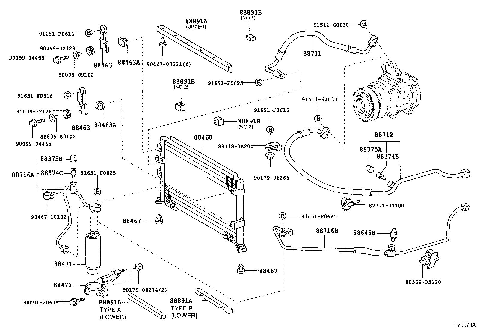  HILUX |  HEATING AIR CONDITIONING COOLER PIPING