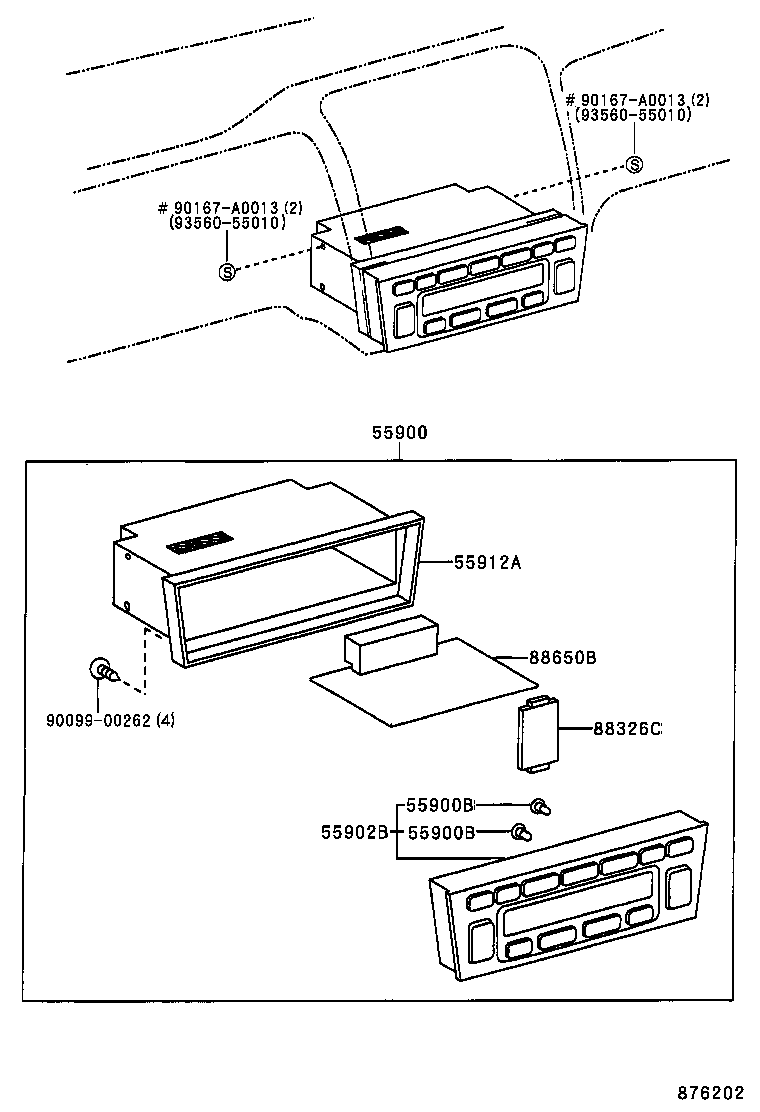  AVALON |  HEATING AIR CONDITIONING CONTROL AIR DUCT