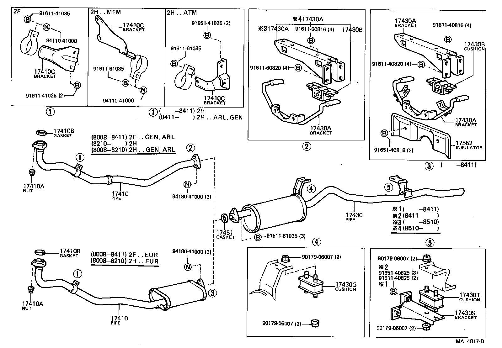 LAND CRUISER 60 | EXHAUST PIPE