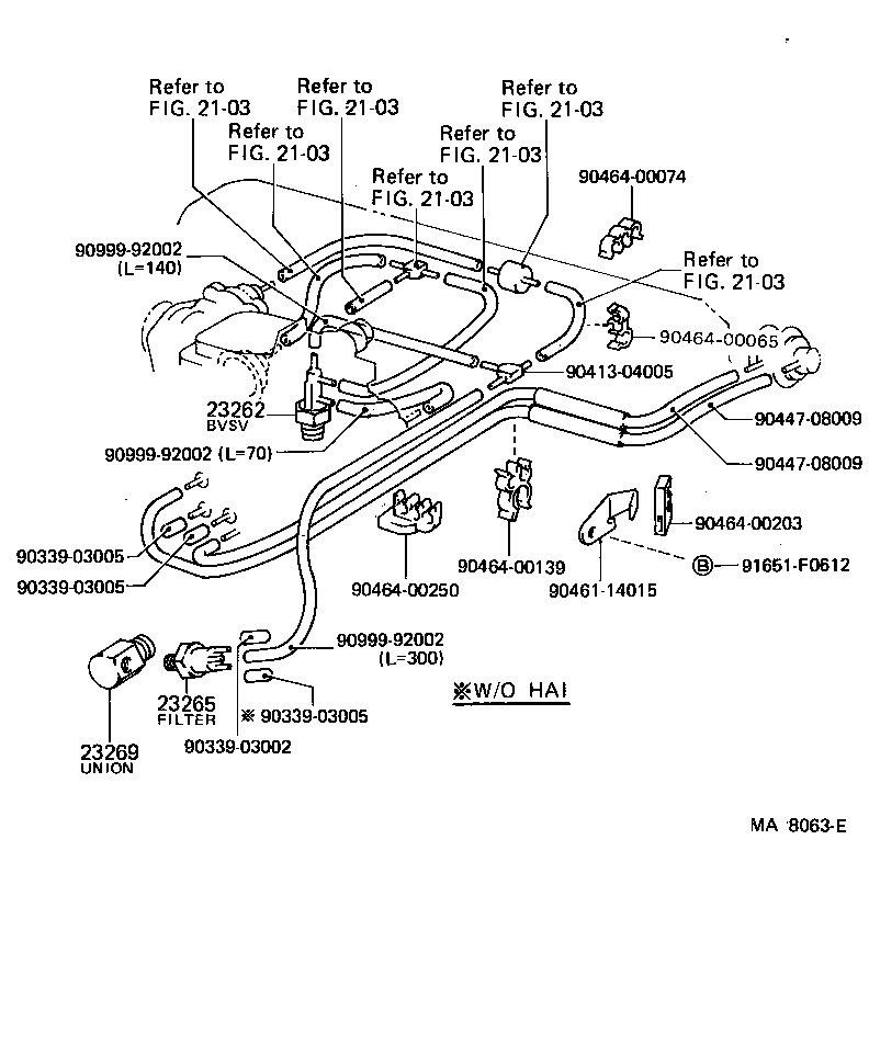  LAND CRUISER 70 |  VACUUM PIPING