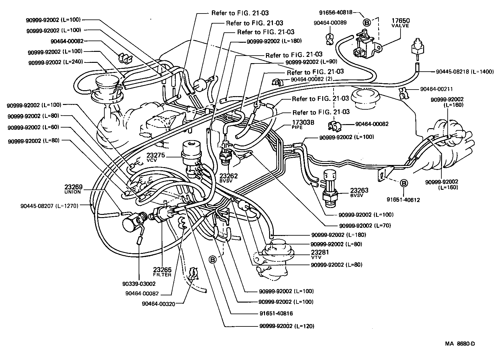  LAND CRUISER 70 |  VACUUM PIPING