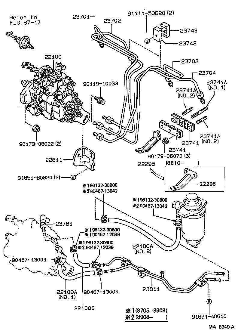  COROLLA |  INJECTION PUMP ASSEMBLY