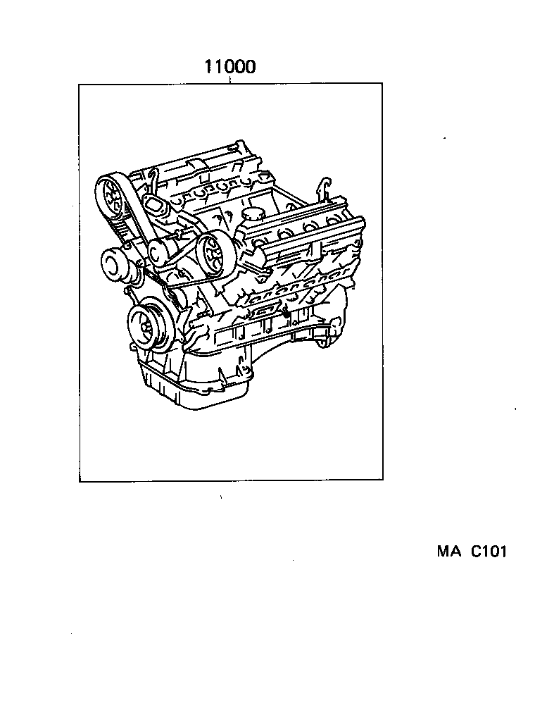  LX470 |  PARTIAL ENGINE ASSEMBLY