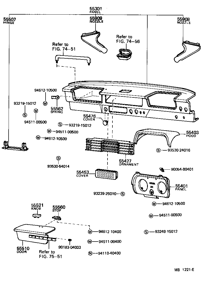  HEAVY DUTY TRUCK |  INSTRUMENT PANEL GLOVE COMPARTMENT