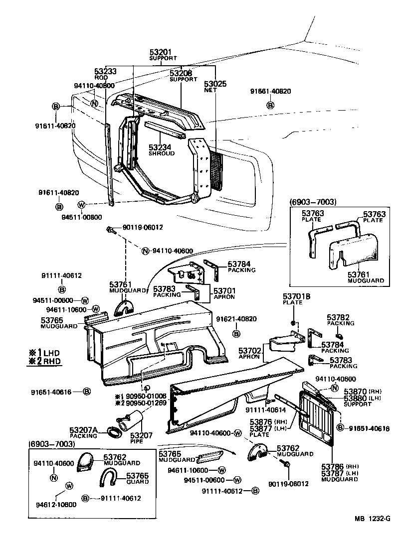  HEAVY DUTY TRUCK |  FRONT FENDER APRON DASH PANEL