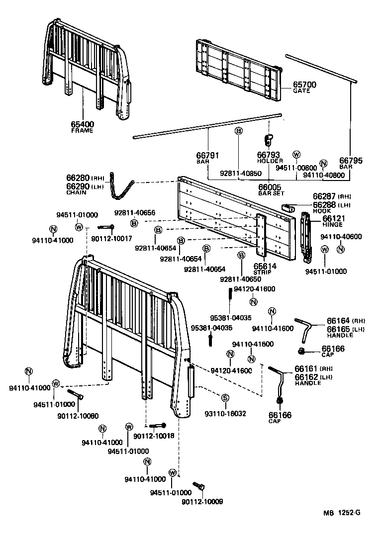  HEAVY DUTY TRUCK |  REAR BODY GUARD FRAME TAIL GATE