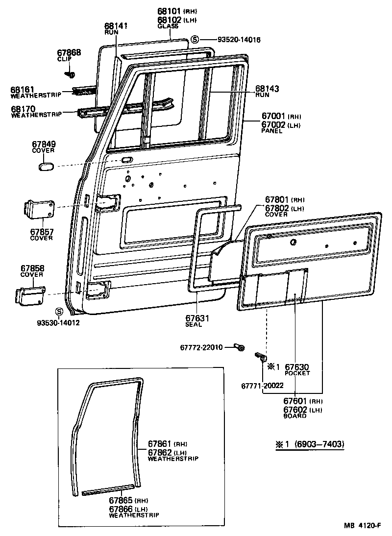  HEAVY DUTY TRUCK |  FRONT DOOR PANEL GLASS