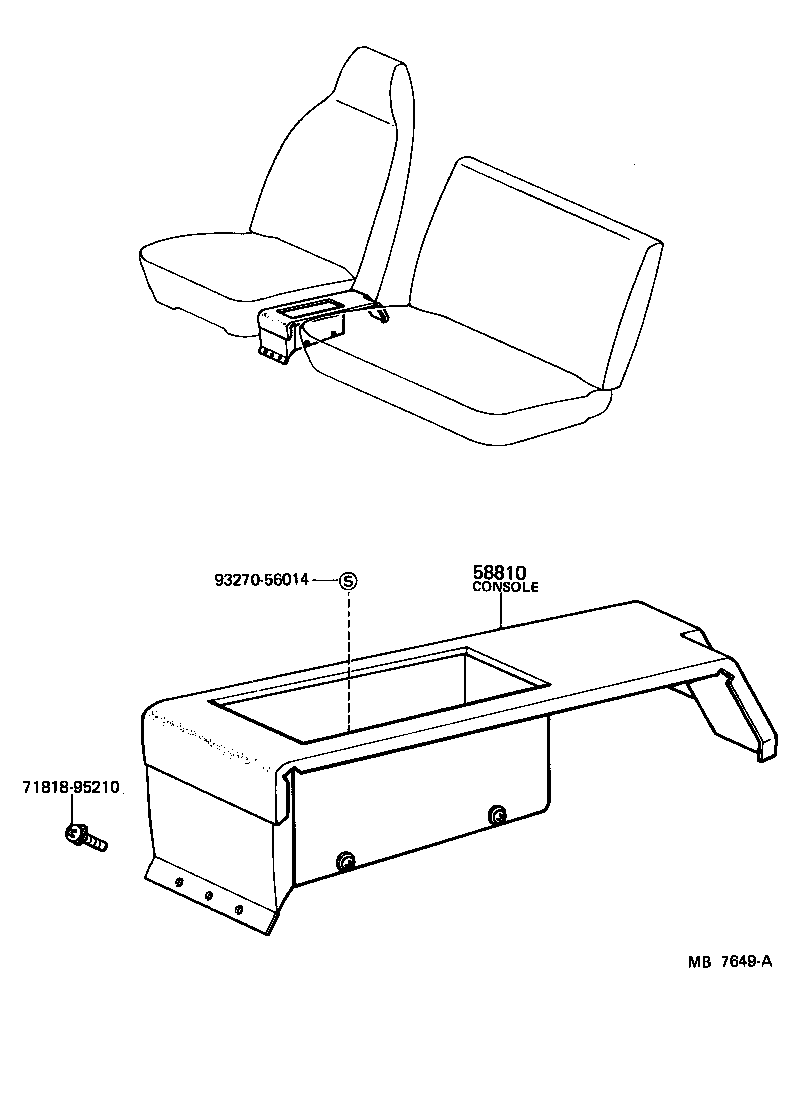  HEAVY DUTY TRUCK |  CONSOLE BOX BRACKET