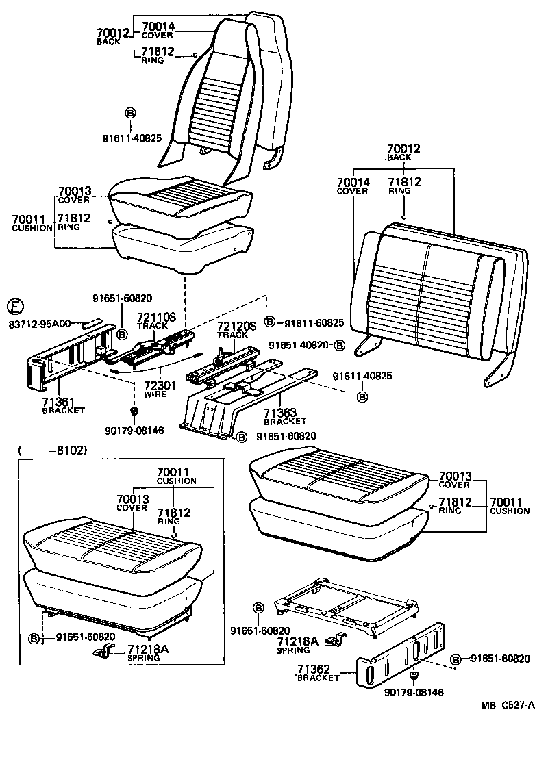  HEAVY DUTY TRUCK |  SEAT SEAT TRACK