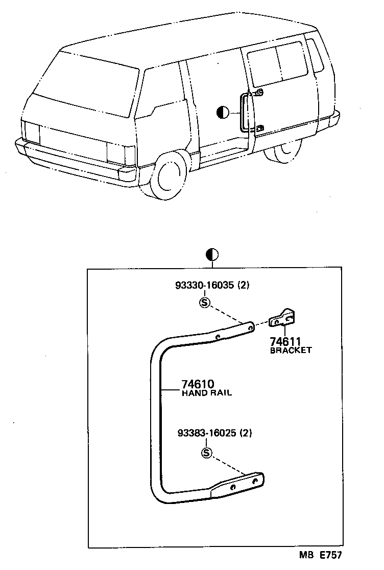  HIACE VAN COMUTER |  PROTECTOR PIPE ROLL BAR HANDRAIL