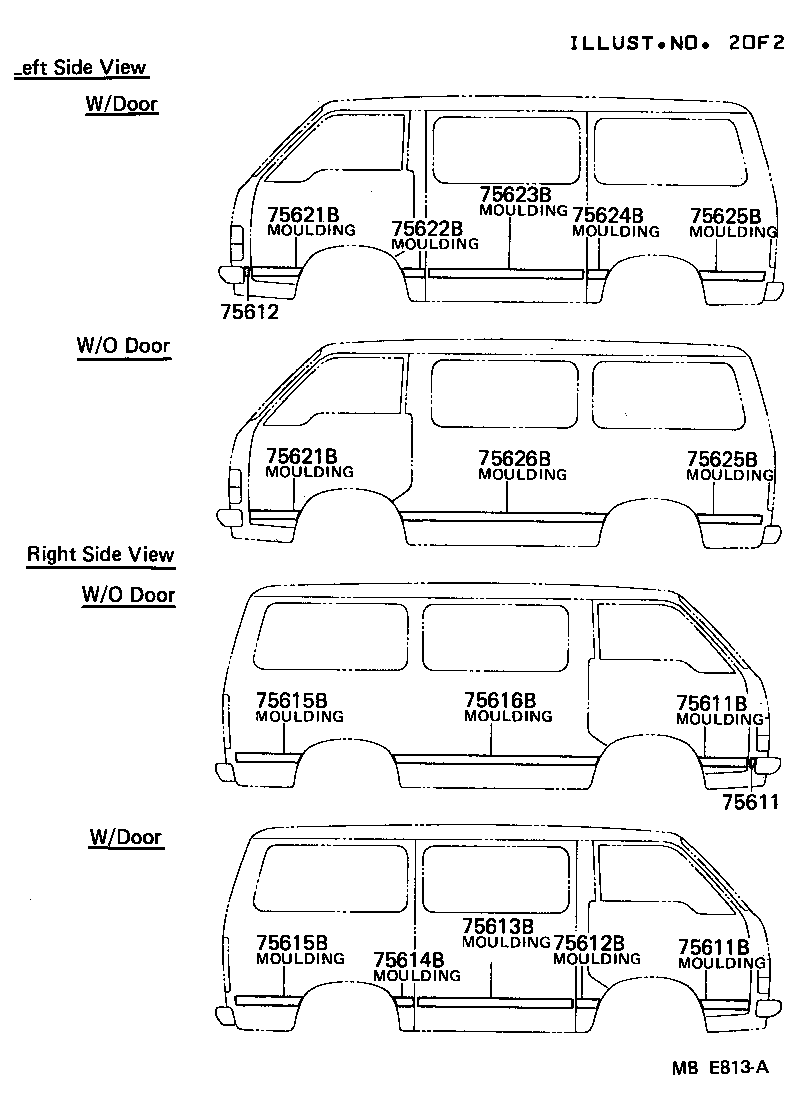  HIACE VAN COMUTER |  MOULDING