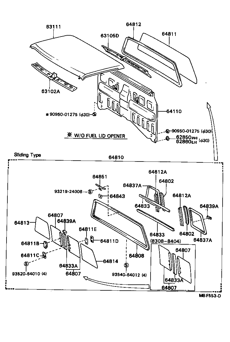  HILUX |  ROOF PANEL BACK PANEL