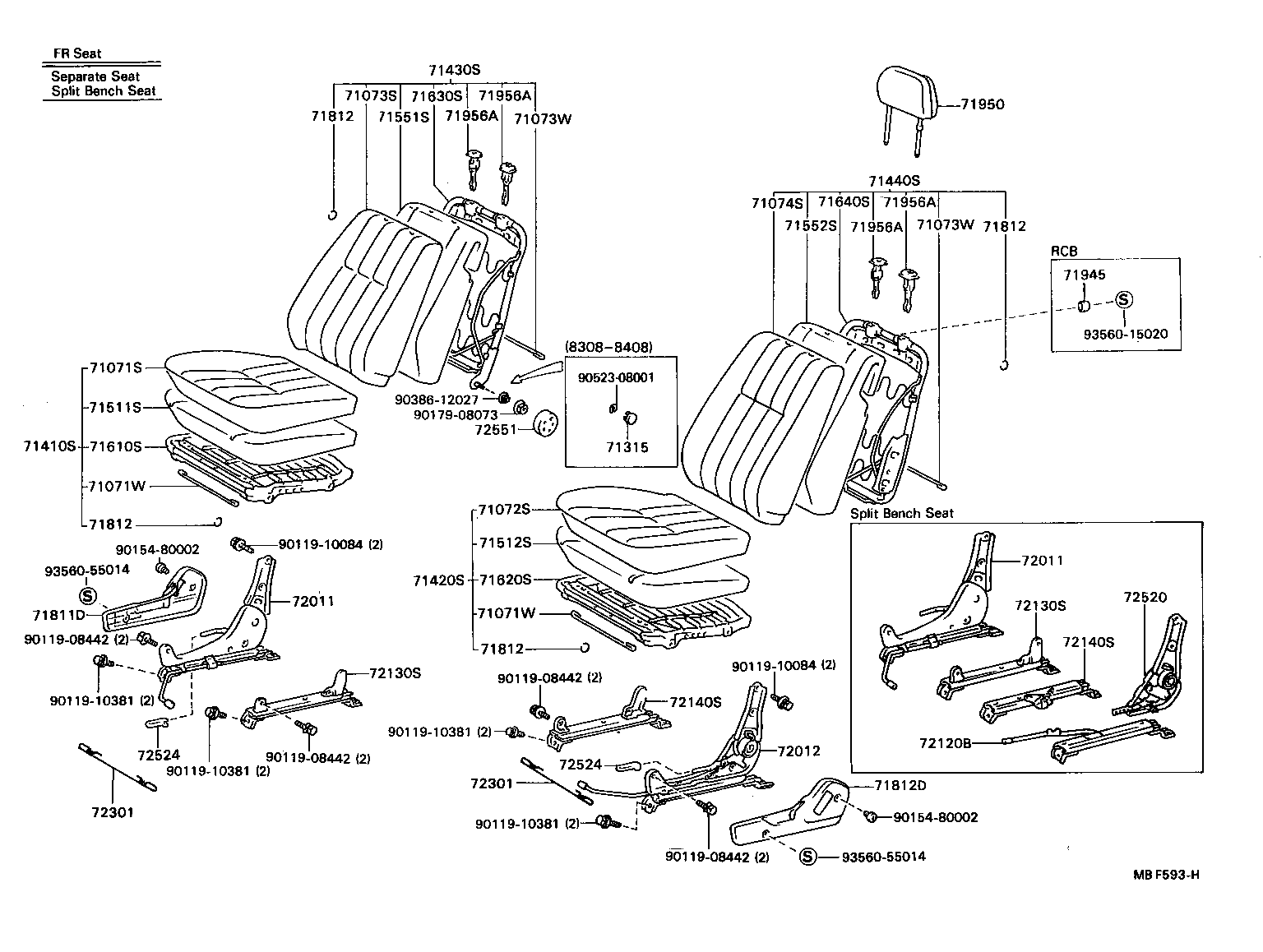  HILUX |  SEAT SEAT TRACK