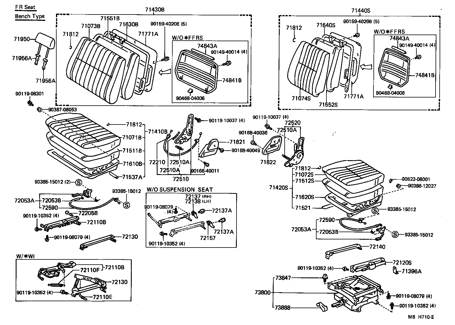  LAND CRUISER 70 |  SEAT SEAT TRACK