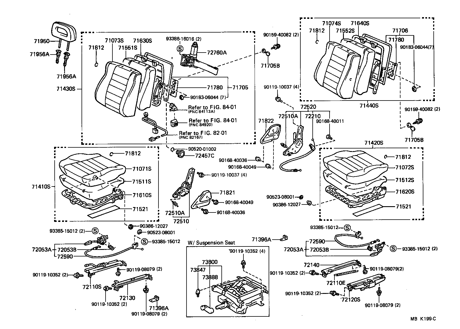  LAND CRUISER 70 |  SEAT SEAT TRACK