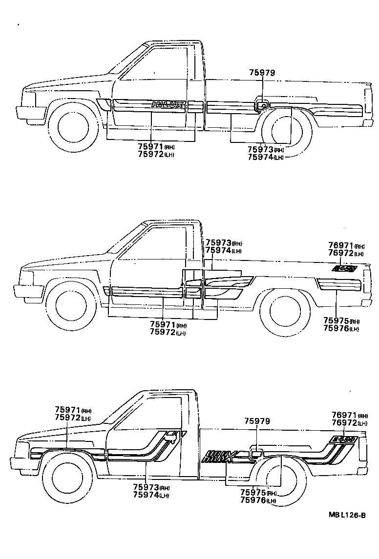  HILUX |  BODY STRIPE