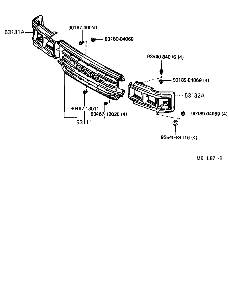  LAND CRUISER 60 |  RADIATOR GRILLE
