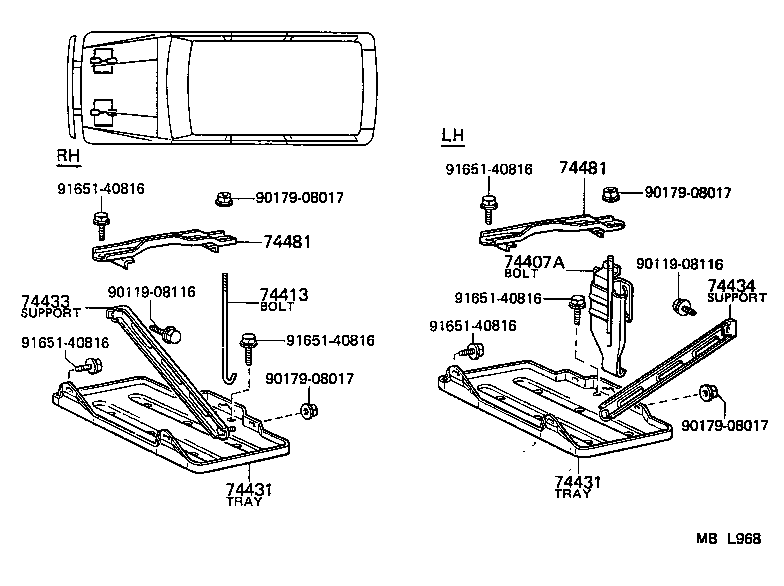  LAND CRUISER 60 |  BATTERY CARRIER