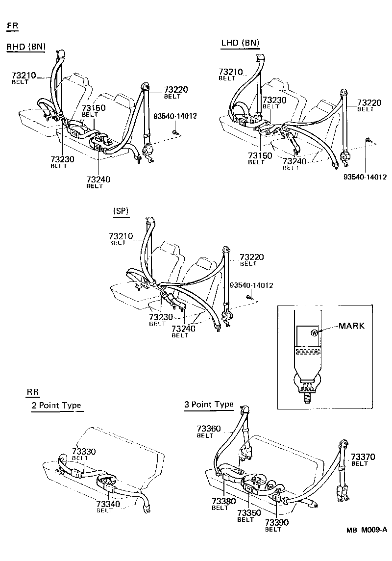  LAND CRUISER 60 |  SEAT BELT