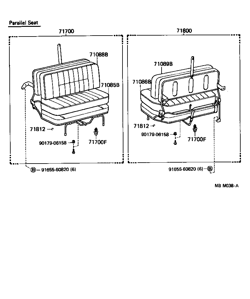  LAND CRUISER 60 |  SEAT SEAT TRACK