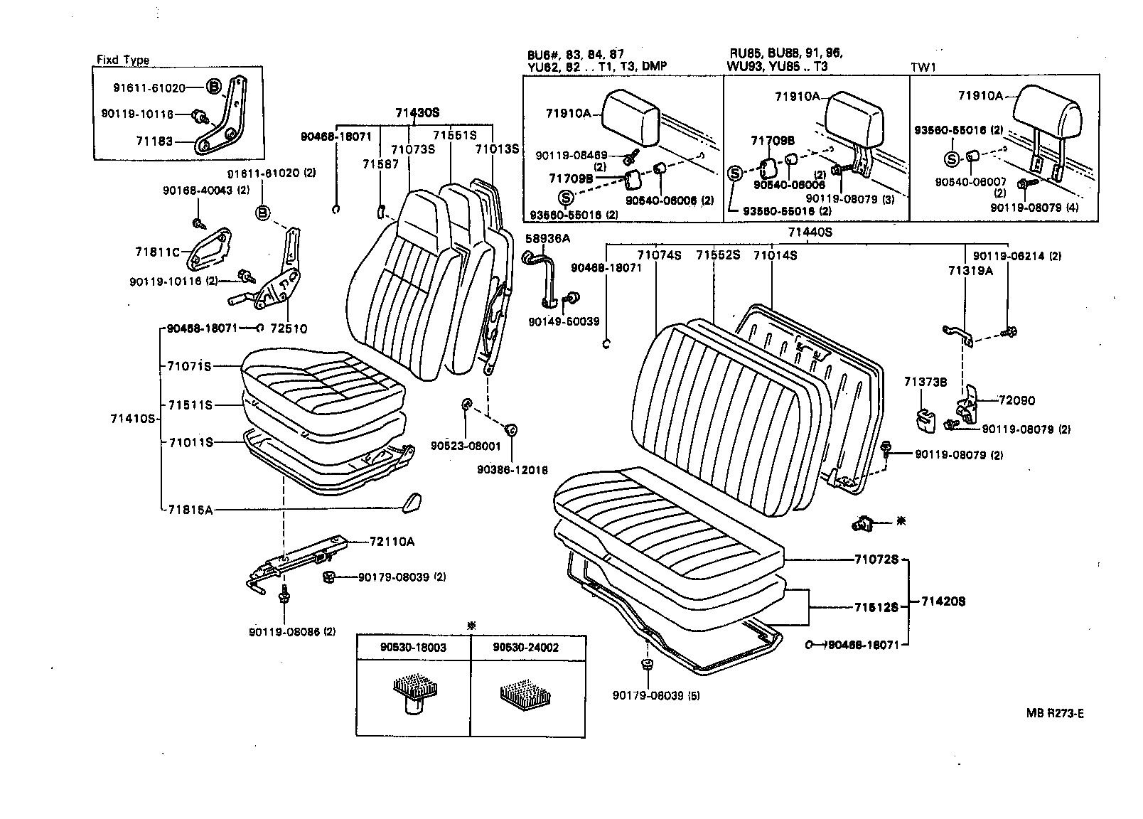  DYNA 200 |  SEAT SEAT TRACK