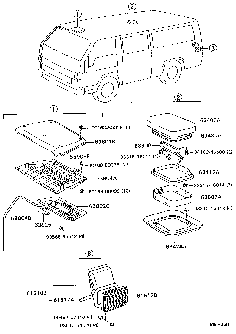  DYNA 200 |  REAR VENTILATOR ROOF VENTILATOR