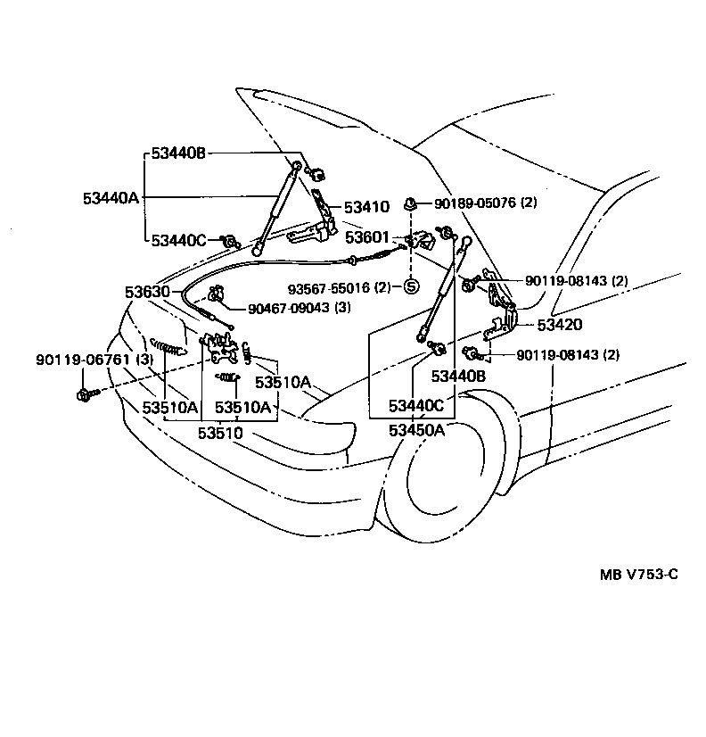  CROWN |  HOOD LOCK HINGE