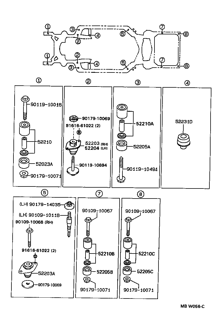  CROWN |  BODY MOUNTING