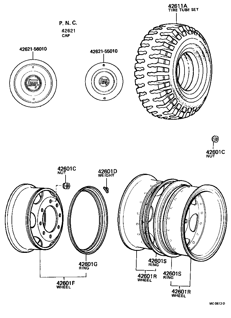  HEAVY DUTY TRUCK |  DISC WHEEL WHEEL CAP