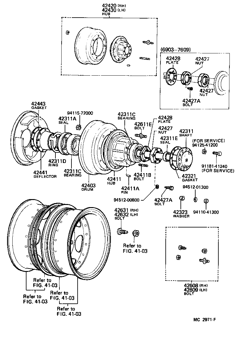  HEAVY DUTY TRUCK |  REAR AXLE SHAFT HUB