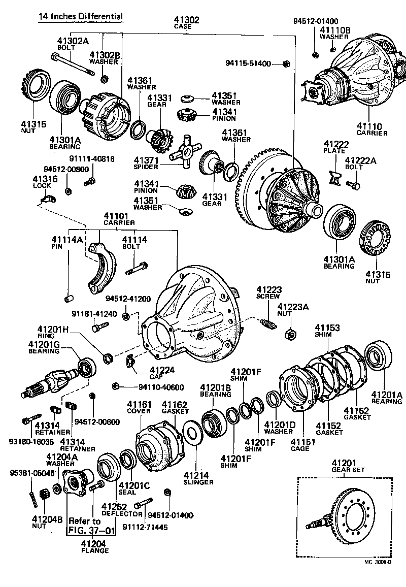  HEAVY DUTY TRUCK |  REAR AXLE HOUSING DIFFERENTIAL