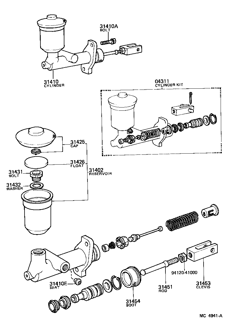  HEAVY DUTY TRUCK |  CLUTCH MASTER CYLINDER