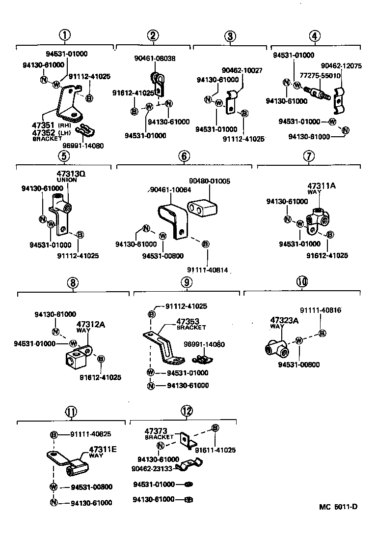  HEAVY DUTY TRUCK |  BRAKE TUBE CLAMP