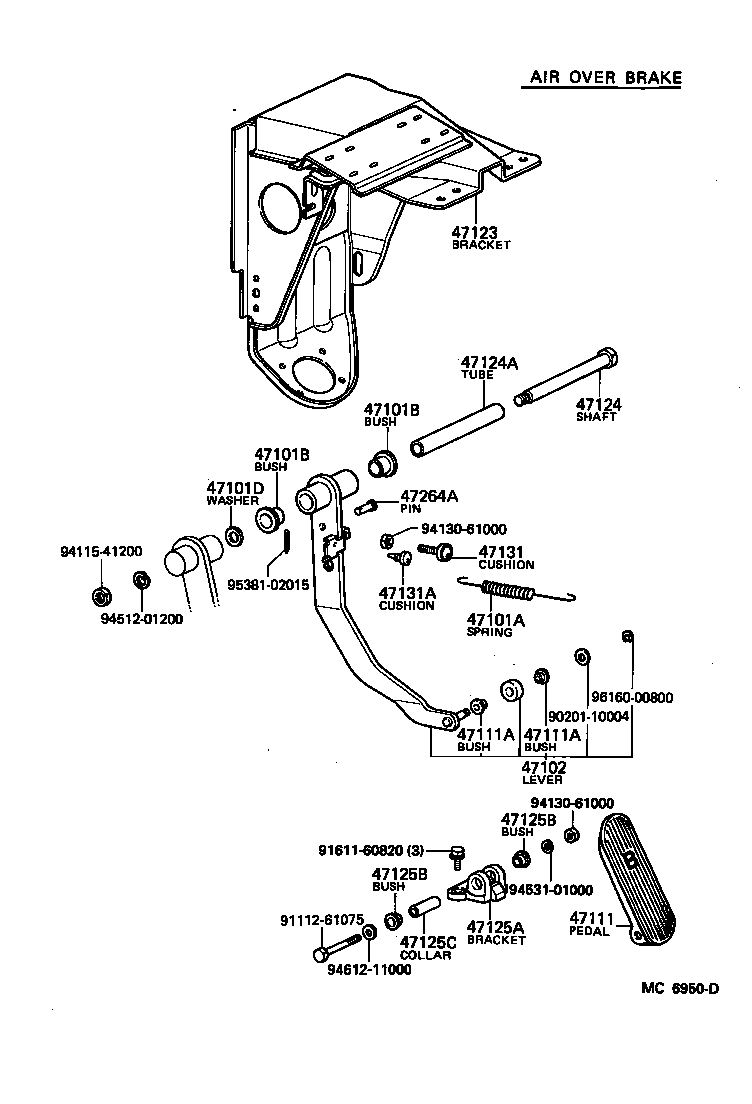  HEAVY DUTY TRUCK |  BRAKE PEDAL BRACKET