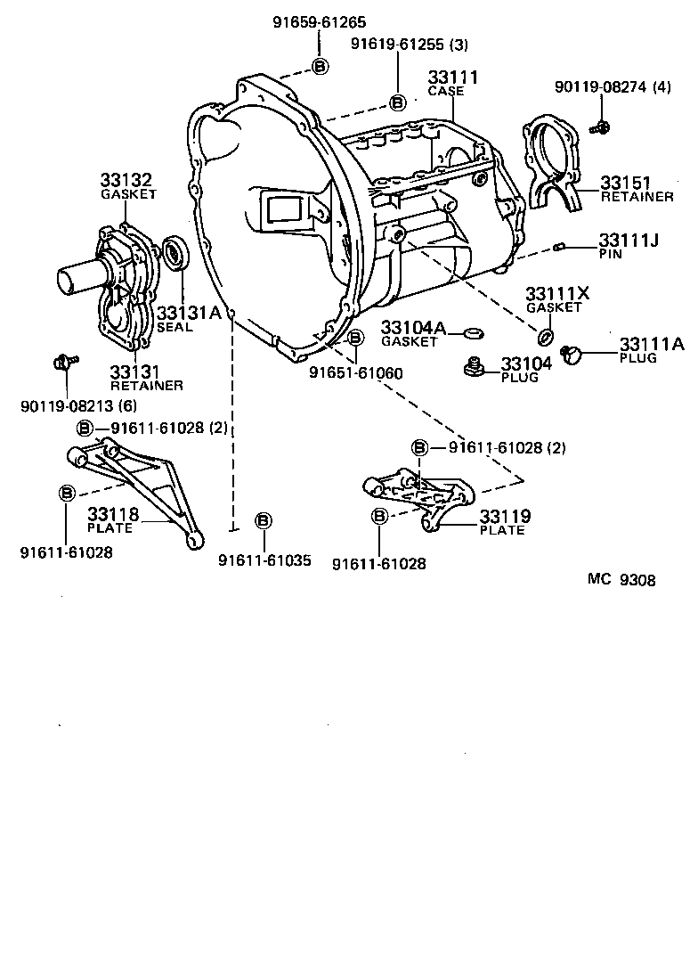  HIACE VAN COMUTER |  CLUTCH HOUSING TRANSMISSION CASE MTM