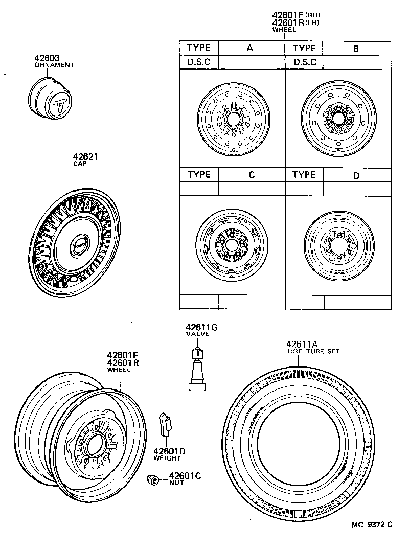  HIACE VAN COMUTER |  DISC WHEEL WHEEL CAP