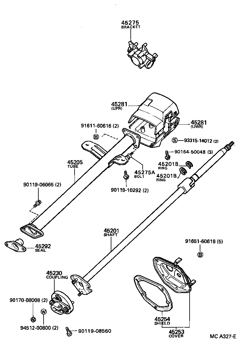  HILUX |  STEERING COLUMN SHAFT