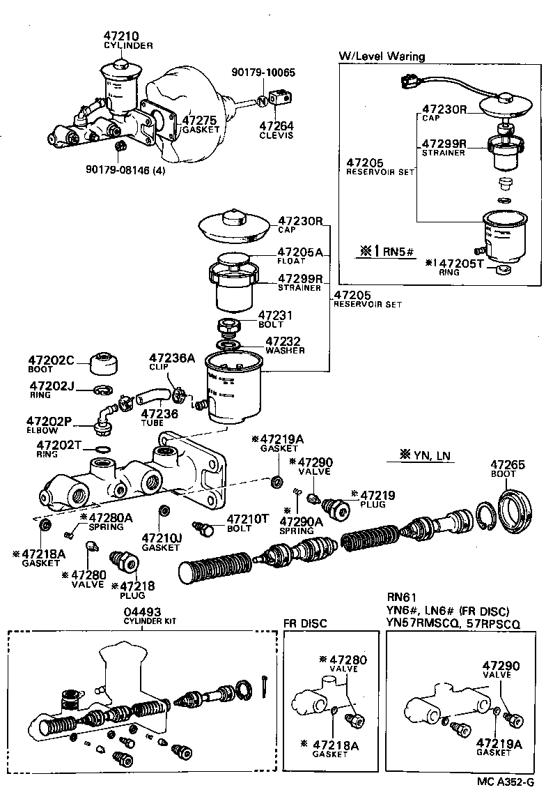  HILUX |  BRAKE MASTER CYLINDER