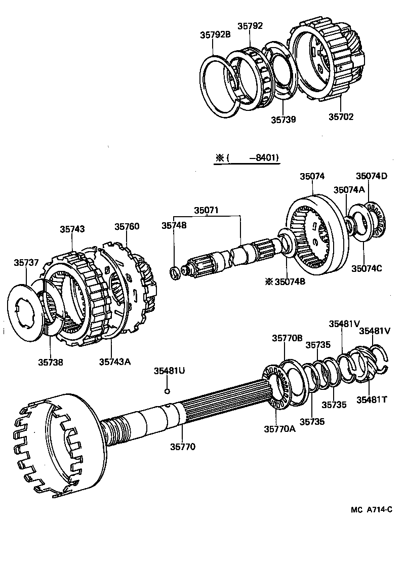  HIACE VAN COMUTER |  PLANETARY GEAR REVERSE PISTON COUNTER GEAR ATM