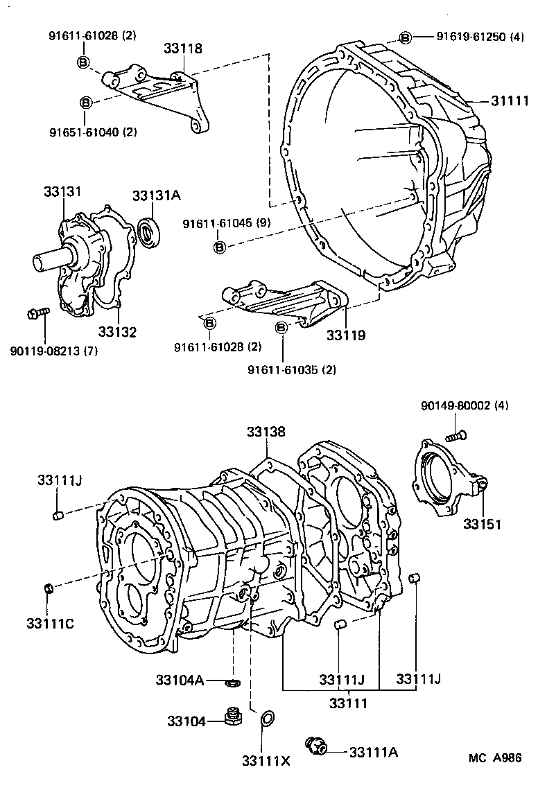  CRESSIDA |  CLUTCH HOUSING TRANSMISSION CASE MTM