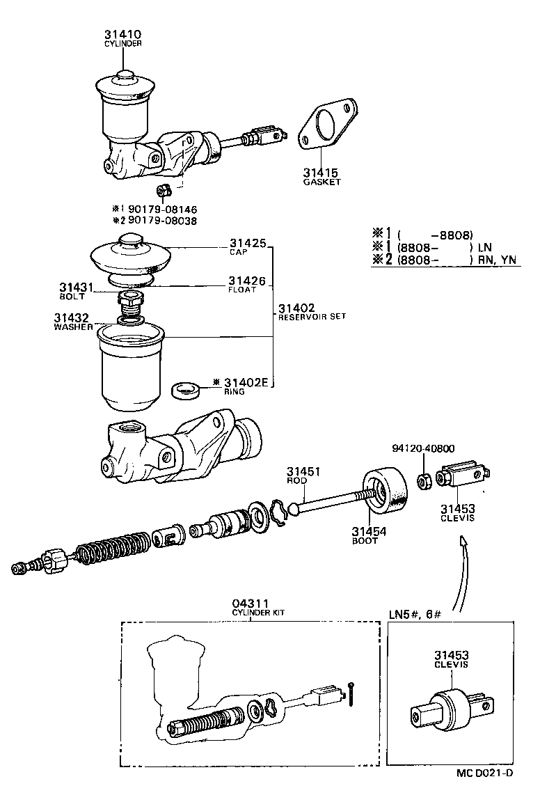  HILUX |  CLUTCH MASTER CYLINDER