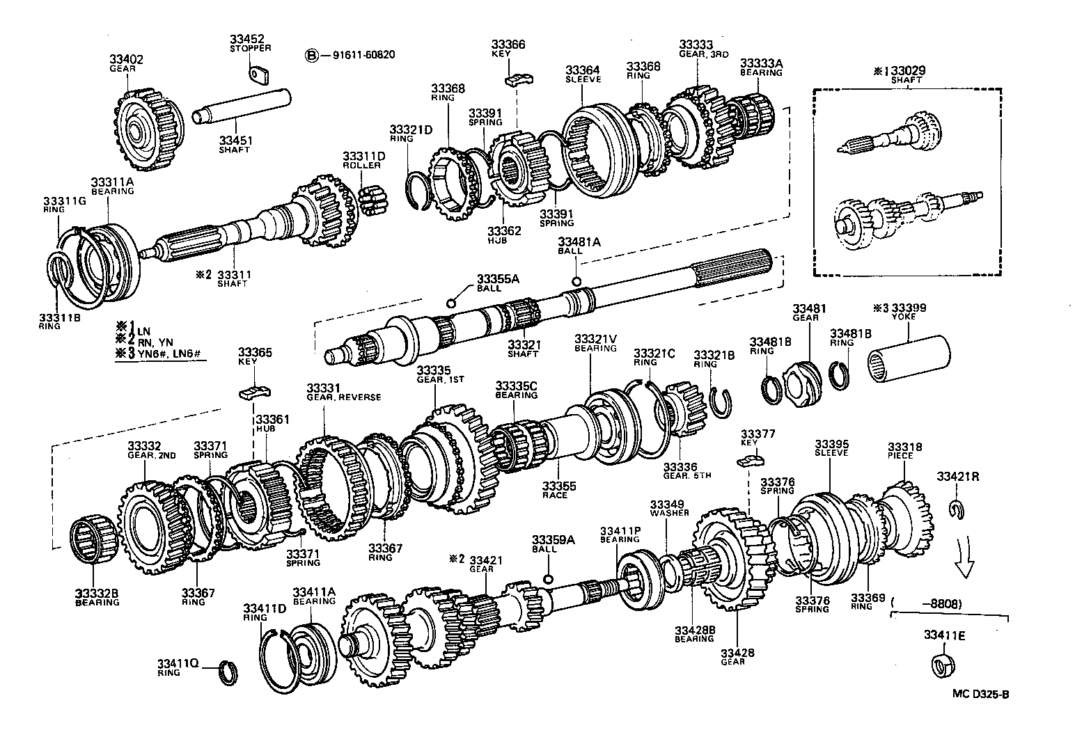  HILUX |  TRANSMISSION GEAR MTM