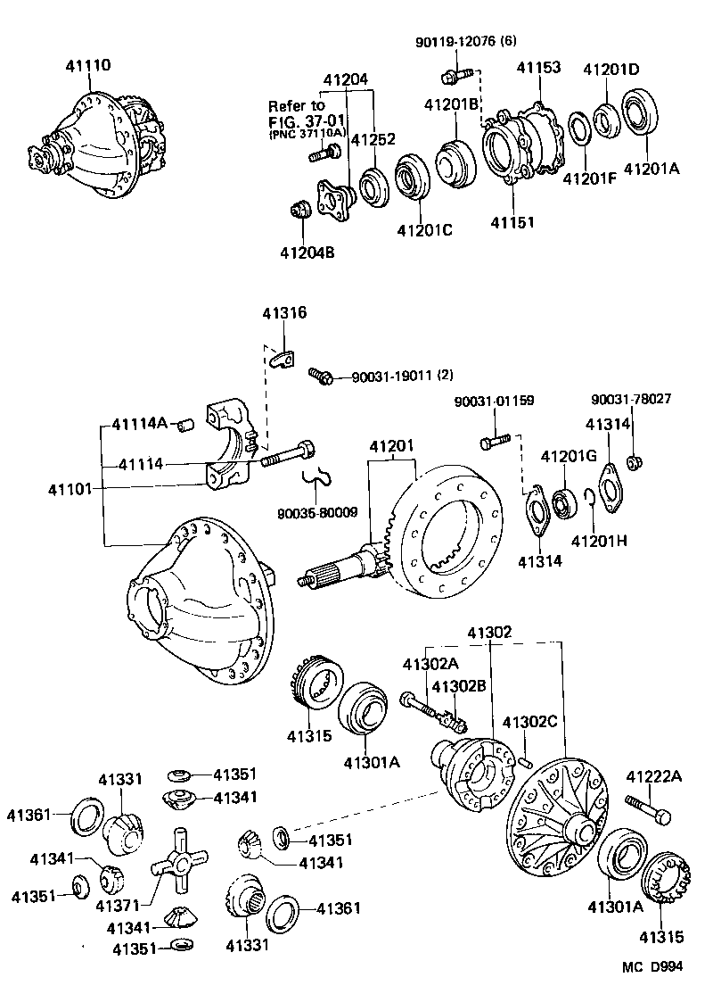  HEAVY DUTY TRUCK |  REAR AXLE HOUSING DIFFERENTIAL