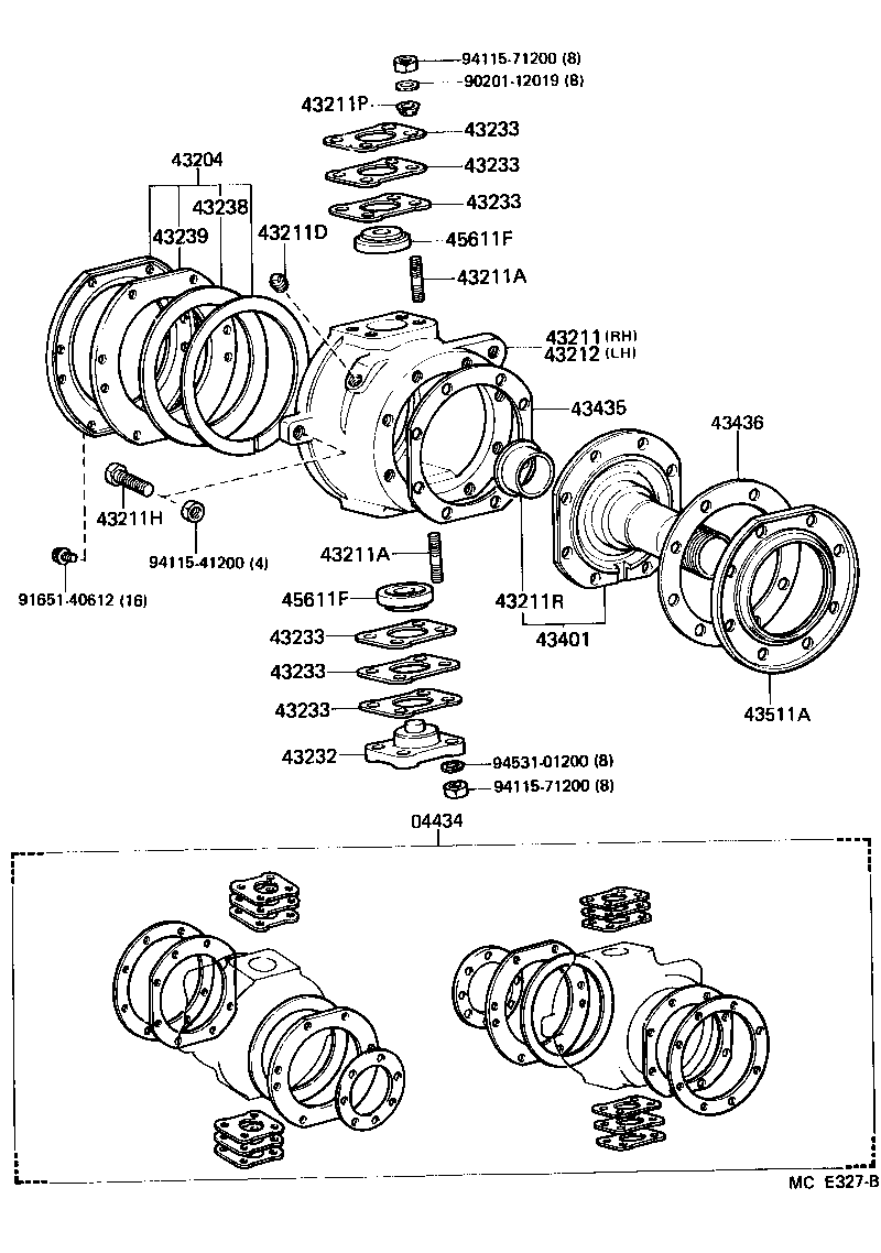  LAND CRUISER 60 |  FRONT AXLE ARM STEERING KNUCKLE