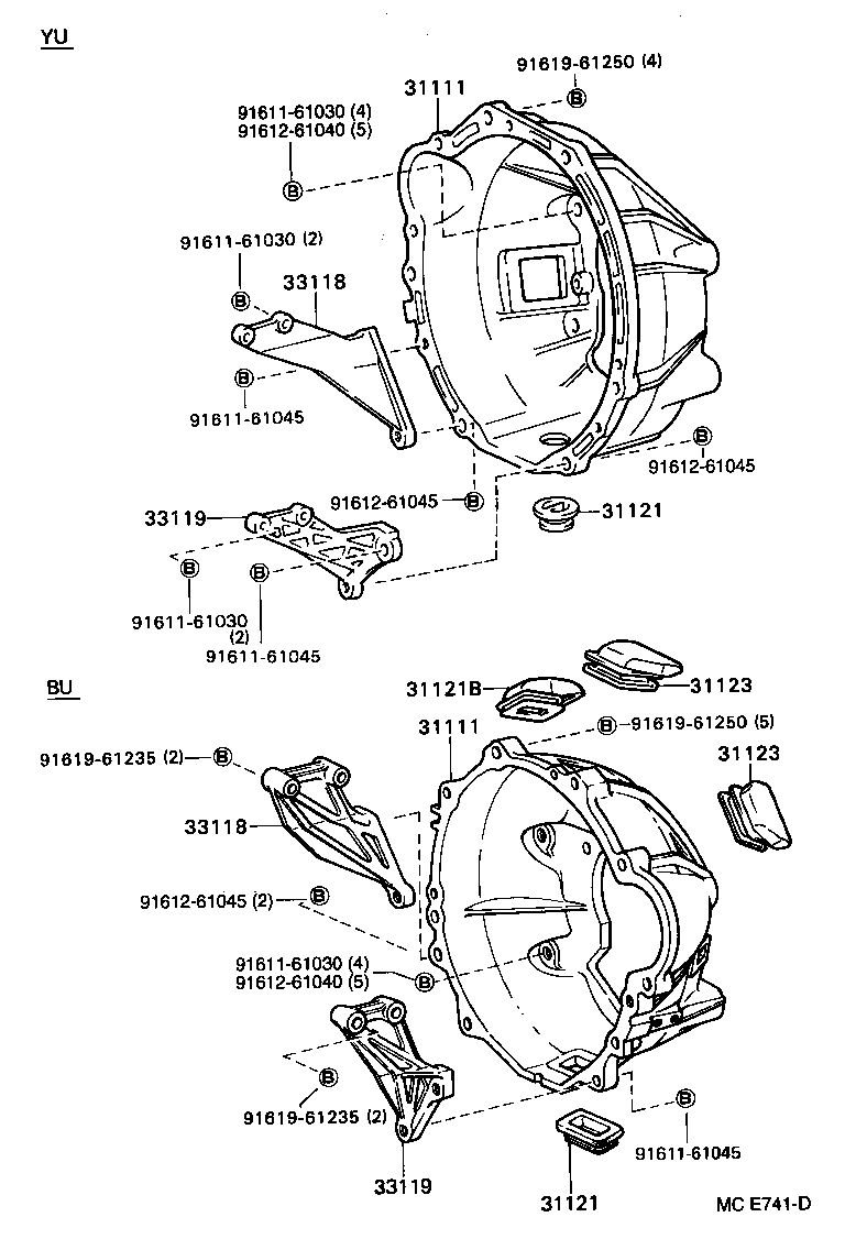  DYNA 200 |  CLUTCH HOUSING TRANSMISSION CASE MTM