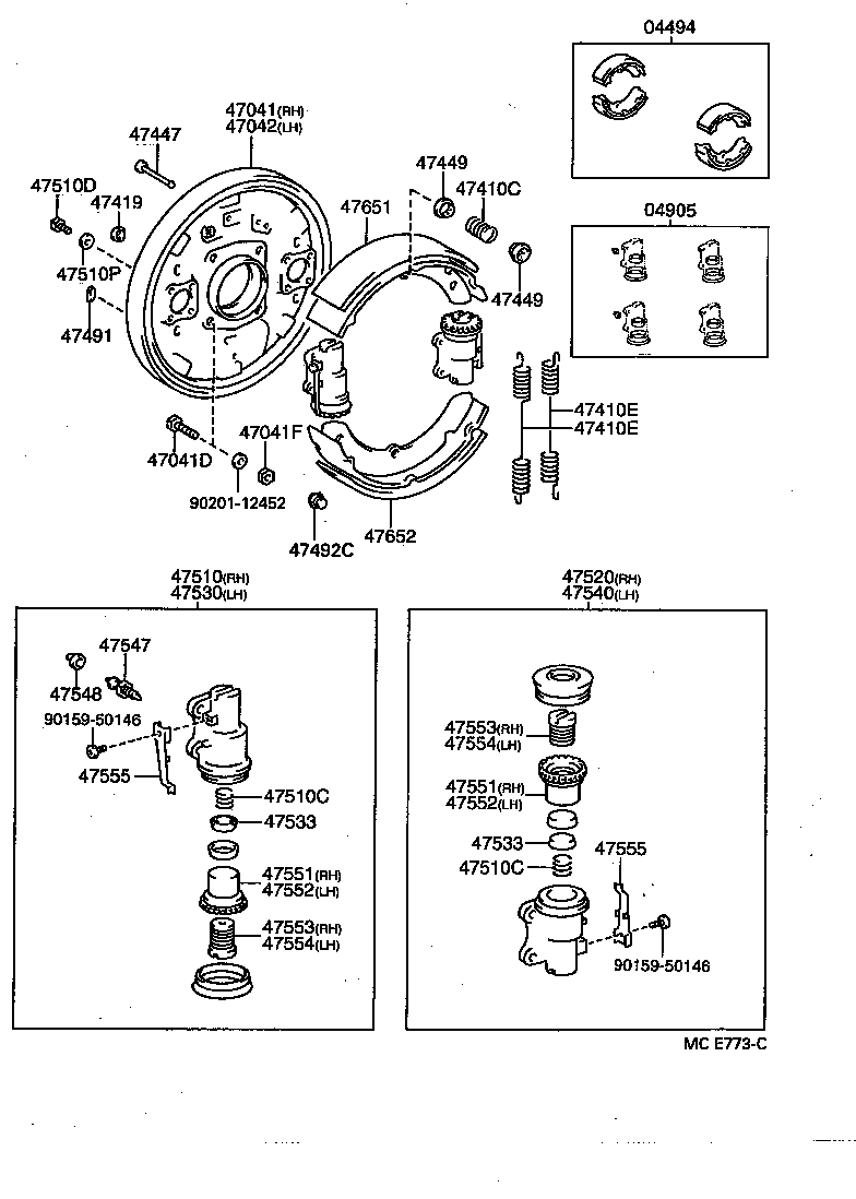  DYNA 200 |  FRONT DRUM BRAKE WHEEL CYLINDER BACKING PLATE