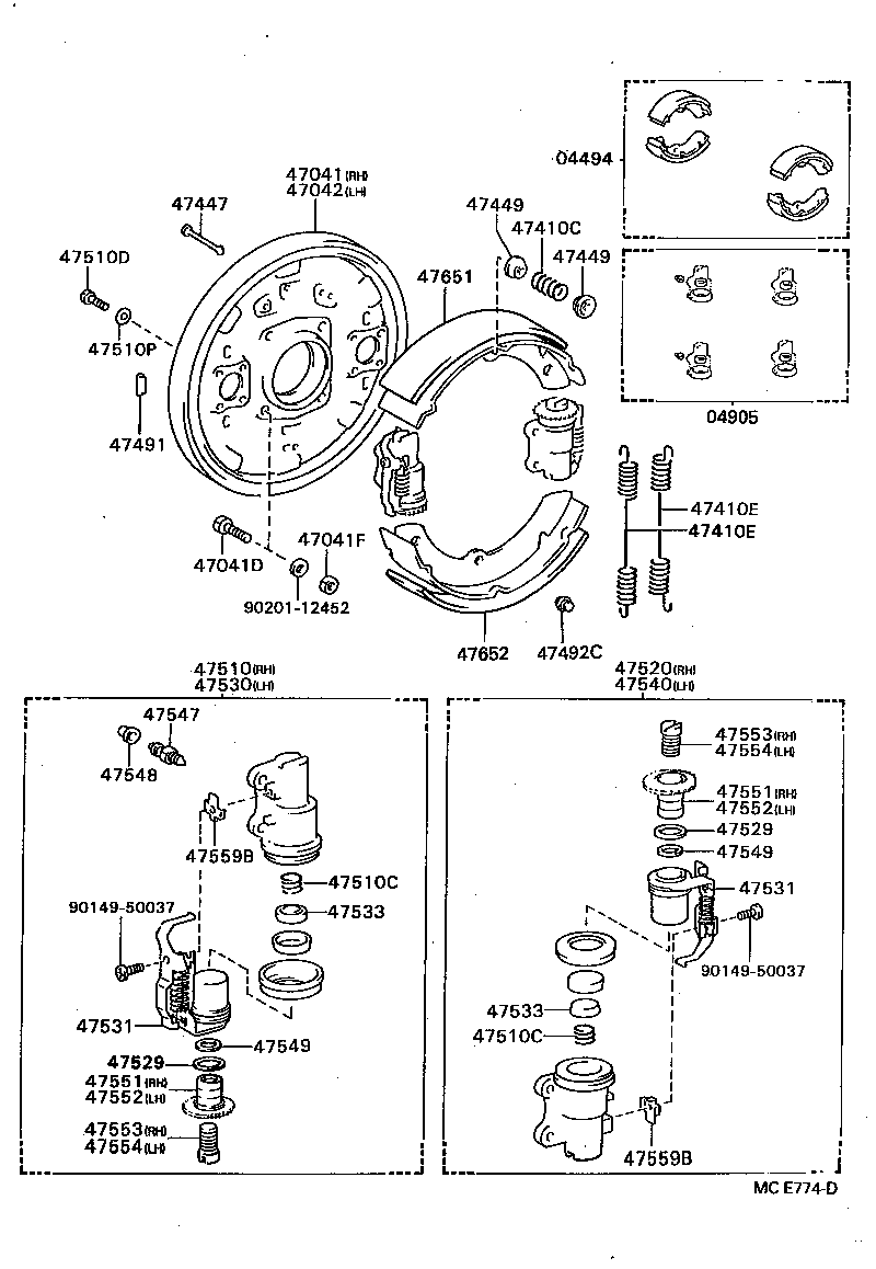  DYNA 200 |  FRONT DRUM BRAKE WHEEL CYLINDER BACKING PLATE