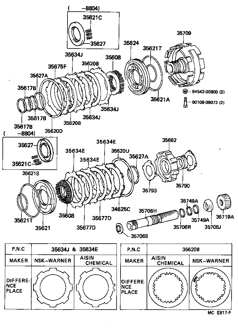  HIACE VAN COMUTER |  CENTER SUPPORT PLANETARY SUN GEAR ATM