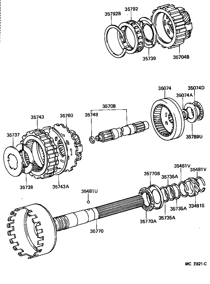  HIACE VAN COMUTER |  PLANETARY GEAR REVERSE PISTON COUNTER GEAR ATM