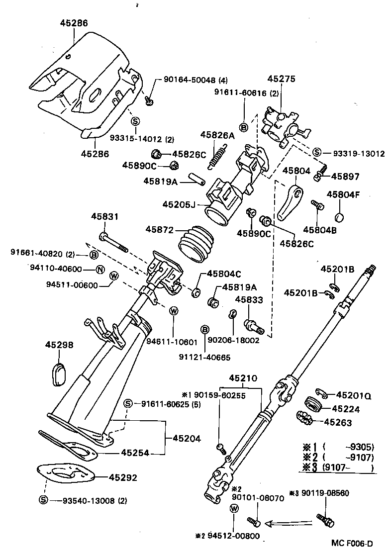  DYNA 200 |  STEERING COLUMN SHAFT